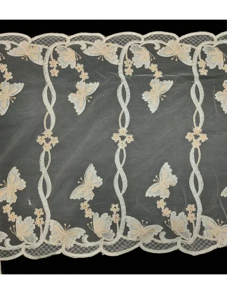 PIZZO REBRODE' CON FARFALLE 32CM 9056