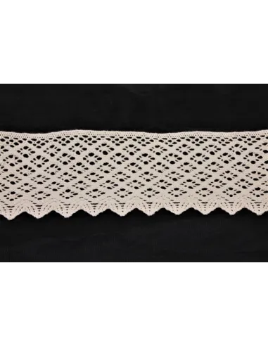 MERLETTO DI COTONE 7,5CM art 9307.RAW