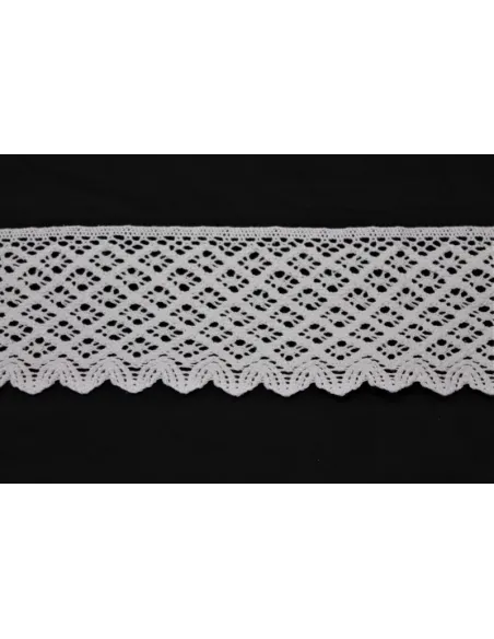MERLETTO DI COTONE  7,5CM art 9307.WHITE