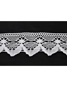 MERLETTO DI COTONE 8CM art 950.WHITE