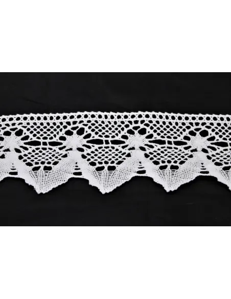 MERLETTO DI COTONE 8CM art 950.WHITE