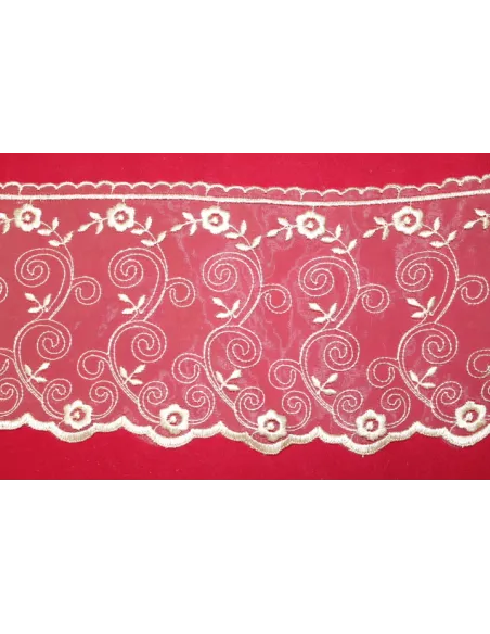 PIZZO ORGANZA 15CM 01-15A