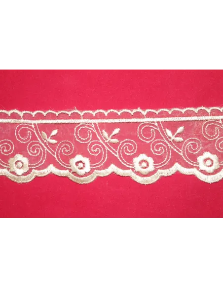 PIZZO ORGANZA 6CM 01-6A