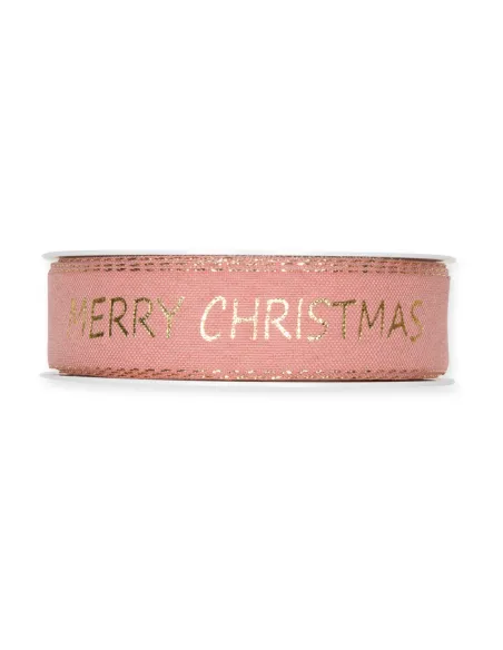 NASTRO NATALIZIO STAMPATO "MERRY CHRISTMAS" 1007-025