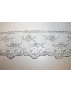 PIZZO ORGANZA LUREX 7CM 1046-7 2