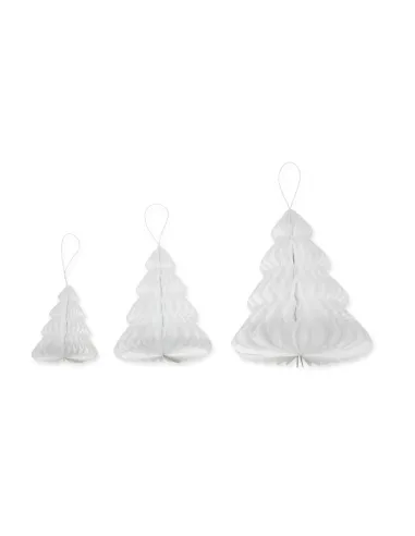 DECORAZIONE SET ALBERI IN CARTA 11297-000