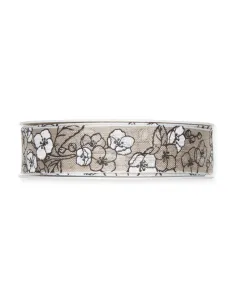 NASTRO IN LINO STAMPATO "FIORI" 1162-025