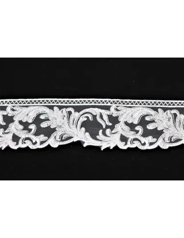 PIZZO REBRODE'  AVORIO ALTEZZA 8 CM - CONFEZIONE DA MT 9 19941