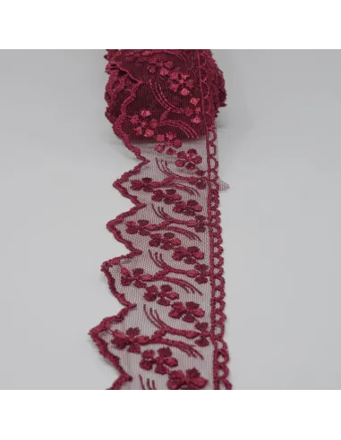 PIZZO TULLE 6 CM BB8314-6.BORDO