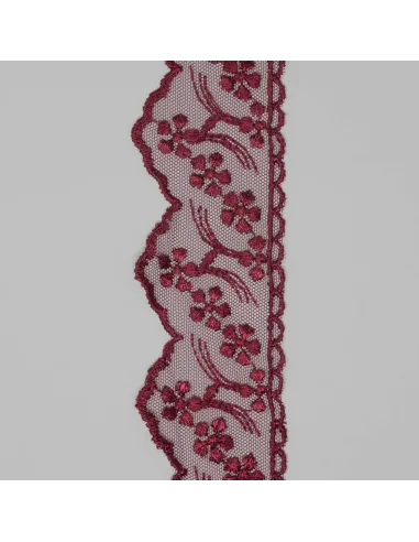 PIZZO TULLE 6 CM BB8314-6.BORDO