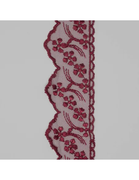 PIZZO TULLE 6 CM BB8314-6.BORDO