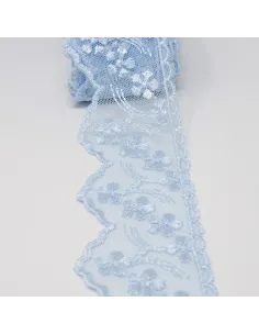 PIZZO TULLE 6 CM BB8314-6.L/BLUE