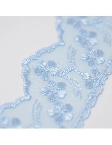 PIZZO TULLE 6 CM BB8314-6.L/BLUE