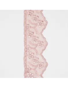 PIZZO TULLE 6 CM BB8314-6.OLD/PINK 2