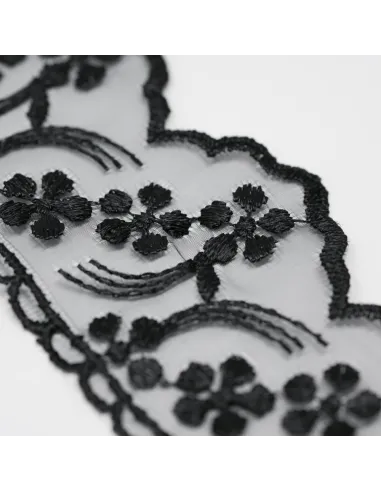 PIZZO ORGANZA 6 CM BB8314-6/BLACK