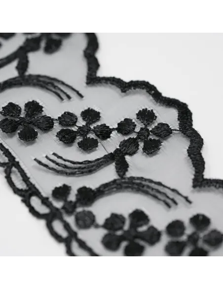 PIZZO ORGANZA 6 CM BB8314-6/BLACK