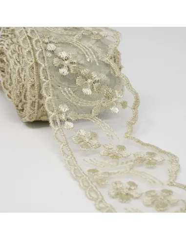 PIZZO ORGANZA 6 CM BB8314-6/PERLA