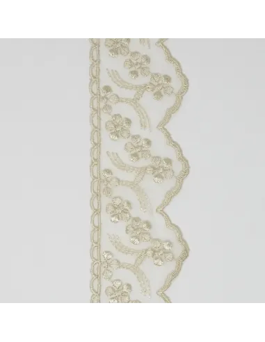 PIZZO ORGANZA 6 CM BB8314-6/PERLA