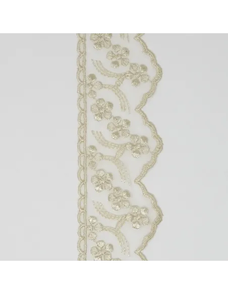 PIZZO ORGANZA 6 CM BB8314-6/PERLA