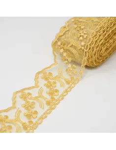 PIZZO ORGANZA 6 CM BB8314-6/SENAPE