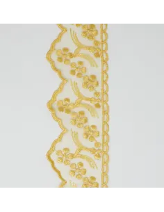 PIZZO ORGANZA 6 CM BB8314-6/SENAPE 2