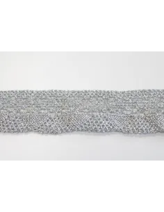 MERLETTO DI COTONE LUREX 4CM art C223/1