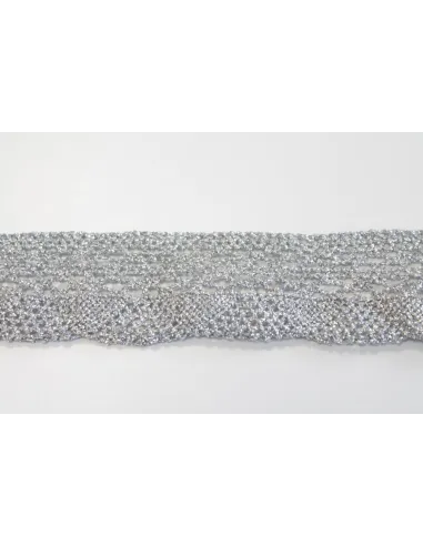 MERLETTO DI COTONE LUREX 4CM art C223/1