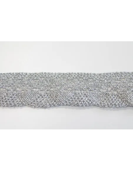 MERLETTO DI COTONE LUREX 4CM art C223/1