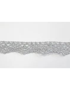 MERLETTO DI COTONE LUREX 2,5CM  art C225