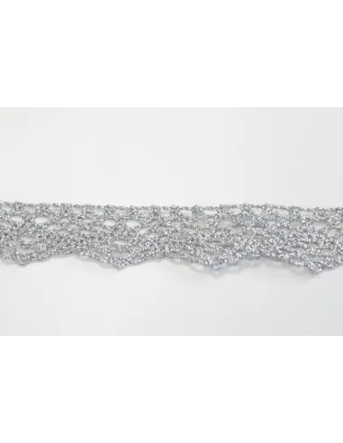 MERLETTO DI COTONE LUREX 2,5CM  art C225