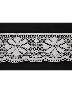 MERLETTO DI COTONE 12.5CM  art 2300.WHITE