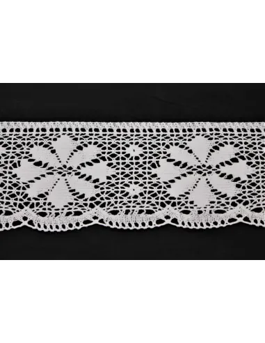 MERLETTO DI COTONE 12.5CM  art 2300.WHITE