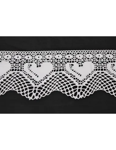 MERLETTO DI COTONE 13CM  art 2450.WHITE