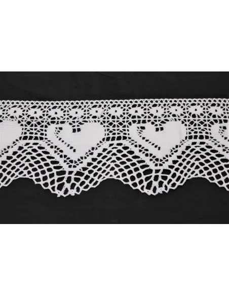 MERLETTO DI COTONE 13CM  art 2450.WHITE