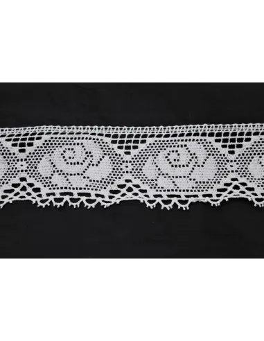 MERLETTO DI COTONE 8CM  art 2751.WHITE