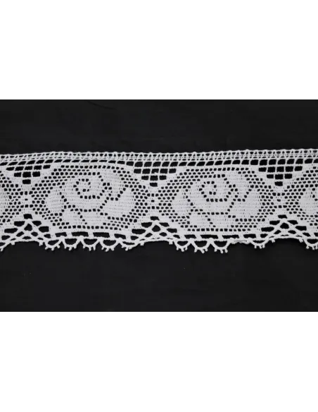 MERLETTO DI COTONE 8CM  art 2751.WHITE