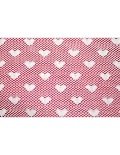 TULLE IN COTONE  130CM CUORE