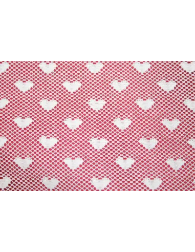 TULLE IN COTONE  130CM CUORE
