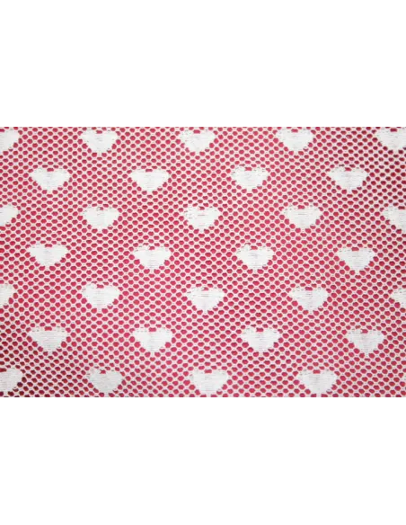 TULLE IN COTONE  130CM CUORE