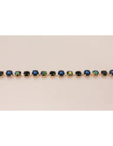 PASSAMANERIA GIOIELLO FILO 8MM BLU DC-6343-1