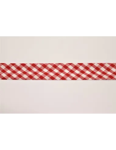 NASTRO COTONE QUADRETTI 1,5CM DIAGONALQ14/4