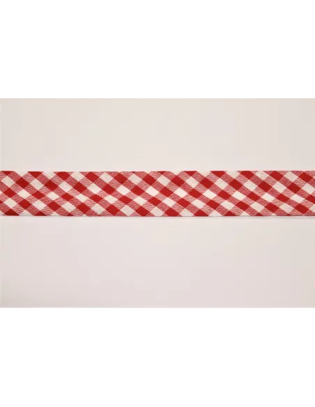 NASTRO COTONE QUADRETTI 1,5CM DIAGONALQ14/4