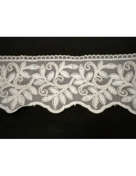 PIZZO TULLE CON STRASS 12CM F14635VT