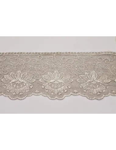 PIZZO TULLE RICAMATO 12 CM 3338-12