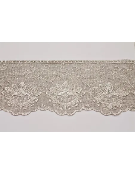 PIZZO TULLE RICAMATO 12 CM 3338-12