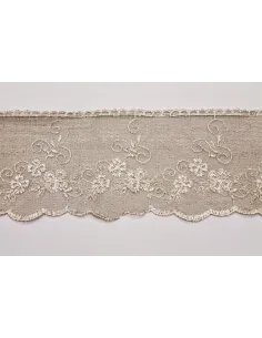 PIZZO TULLE RICAMATO 12 CM 3394-12