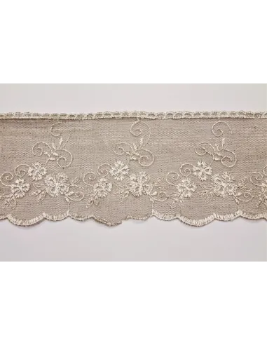 PIZZO TULLE RICAMATO 12 CM 3394-12