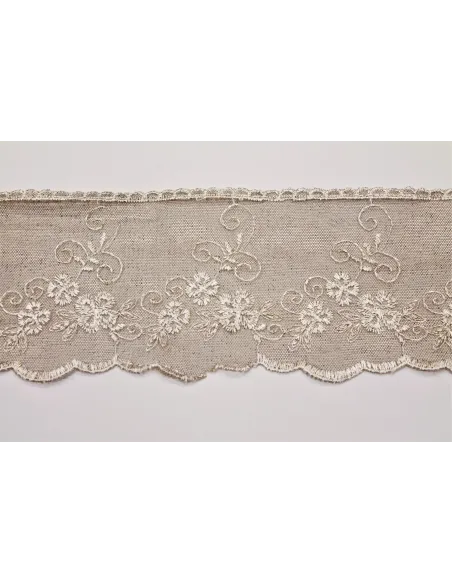 PIZZO TULLE RICAMATO 12 CM 3394-12