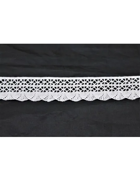 MERLETTO DI COTONE 3CM  art 352K.WHITE