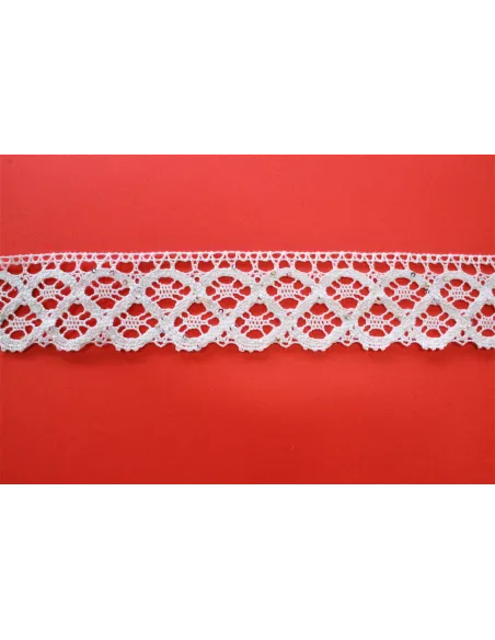MERLETTO DI COTONE 4CM  art K312
